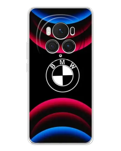 Чехол для Huawei Honor Magic 7 Pro с картинкой «Логотип BMW и неоновые дуги»