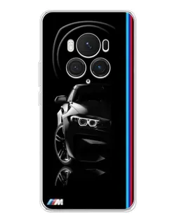 Чехол для Huawei Honor Magic 7 Pro с картинкой «Силуэт BMW в темноте»
