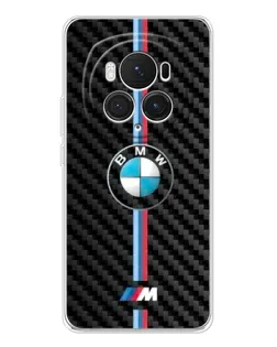 Чехол для Huawei Honor Magic 7 Pro с картинкой «Эмблема BMW и карбон»