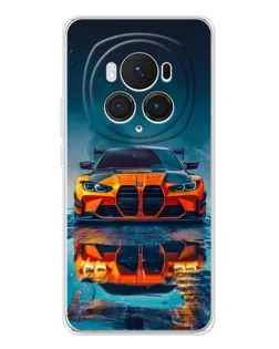 Чехол для Huawei Honor Magic 7 Pro с картинкой «BMW — золотая эмблема»