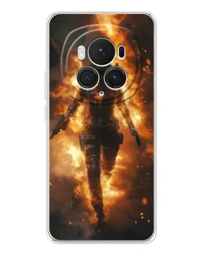 Чехол для Huawei Honor Magic 7 Pro с картинкой «BMW — скорость в дожде»