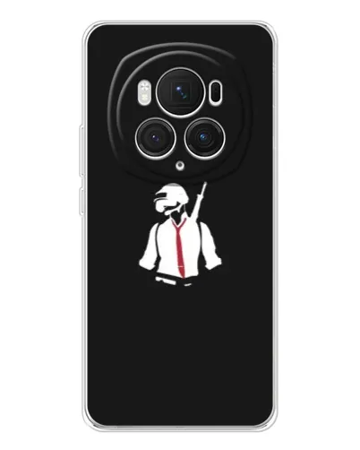 Чехол для Huawei Honor Magic 7 Pro с картинкой «PUBG — силуэт воина»