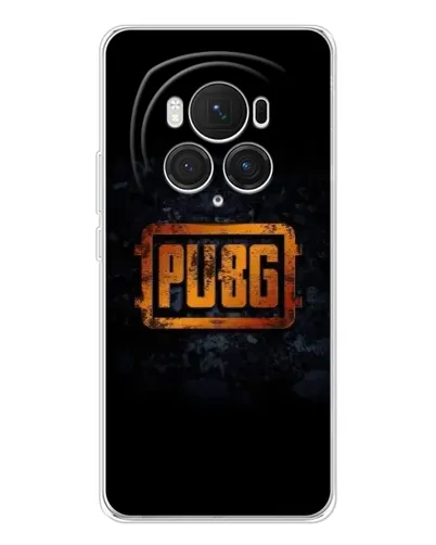 Чехол для Huawei Honor Magic 7 Pro с картинкой «PUBG — золотой логотип»