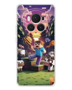 Чехол для Huawei Honor Magic 7 Pro с картинкой «Стив на ферме» Чехол для Huawei Honor Magic 7 Pro с картинкой «Стив на ферме»