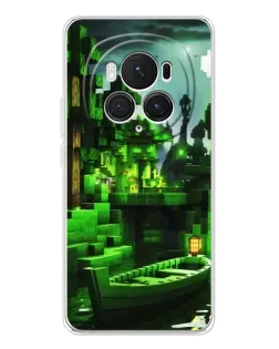 Чехол для Huawei Honor Magic 7 Pro с картинкой «Minecraft лесной пейзаж»