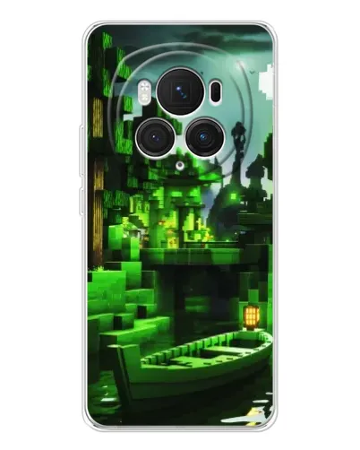 Чехол для Huawei Honor Magic 7 Pro с картинкой «Minecraft лесной пейзаж»