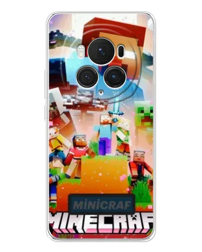 Чехол для Huawei Honor Magic 7 Pro с картинкой «Minecraft герои игры»