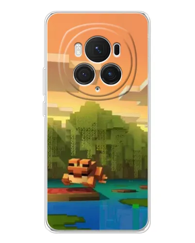 Чехол для Huawei Honor Magic 7 Pro с картинкой «Майнкрафт закат солнца»