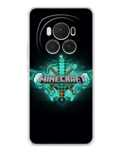 Чехол для Huawei Honor Magic 7 Pro с картинкой «Minecraft Diamond лого»