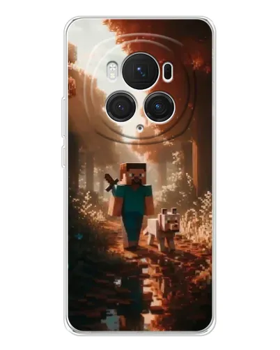 Чехол для Huawei Honor Magic 7 Pro с картинкой «Стив в лесу»