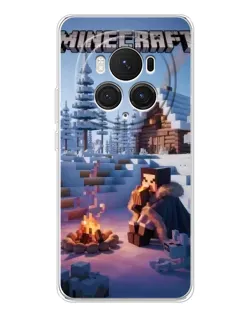 Чехол для Huawei Honor Magic 7 Pro с картинкой «Зимний Minecraft»