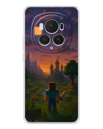 Чехол для Huawei Honor Magic 7 Pro с картинкой «Стив у башни»