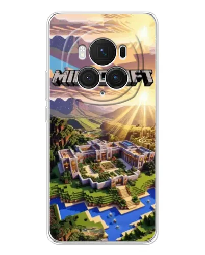 Чехол для Huawei Honor Magic 7 Pro с картинкой «Minecraft панорама»