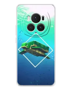 Чехол для Huawei Honor Magic 7 Pro с картинкой «Черепаха Minecraft»