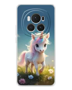 Чехол для Huawei Honor Magic 7 Pro с картинкой «Единорог на поляне»