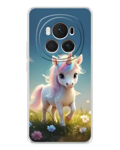 Чехол для Huawei Honor Magic 7 Pro с картинкой «Единорог на поляне»