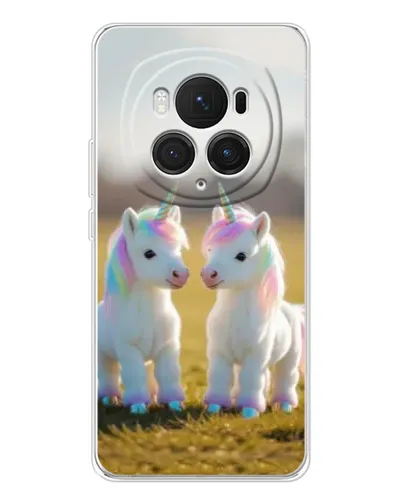 Чехол для Huawei Honor Magic 7 Pro с картинкой «Пара единорогов»