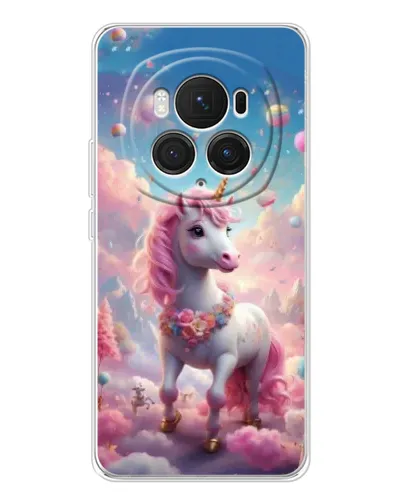 Чехол для Huawei Honor Magic 7 Pro с картинкой «Единорог среди облаков»