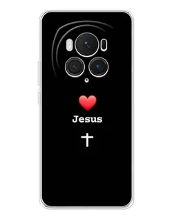 Чехол для Huawei Honor Magic 7 Pro с картинкой «Сердце - Jesus»