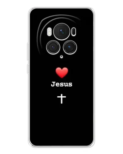 Чехол для Huawei Honor Magic 7 Pro с картинкой «Сердце - Jesus»