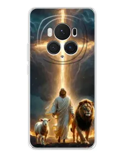 Чехол для Huawei Honor Magic 7 Pro с картинкой «Лев Иуды и Свет»
