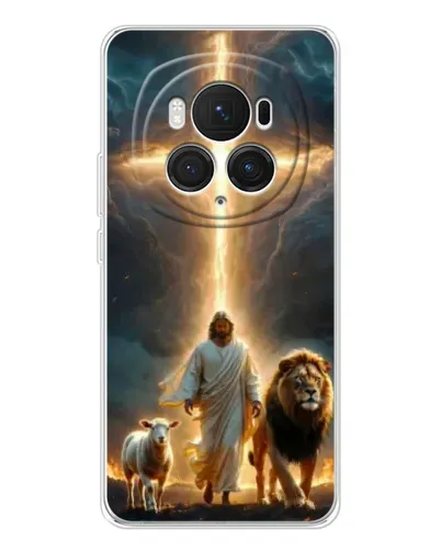 Чехол для Huawei Honor Magic 7 Pro с картинкой «Лев Иуды и Свет»