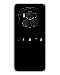 Чехол для Huawei Honor Magic 7 Pro с картинкой «Точки веры J.E.S.U.S.»
