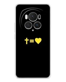 Чехол для Huawei Honor Magic 7 Pro с картинкой «Сердце и Крест»