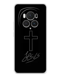 Чехол для Huawei Honor Magic 7 Pro с картинкой «Графический крест Jesus»