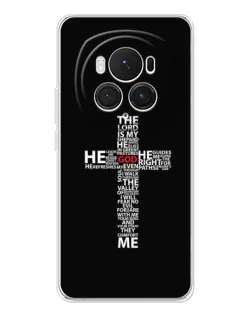 Чехол для Huawei Honor Magic 7 Pro с картинкой «Текстовый крест»
