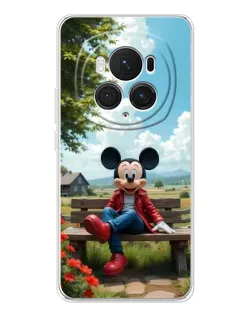 Чехол для Huawei Honor Magic 7 Pro с картинкой «Микки на скамейке»