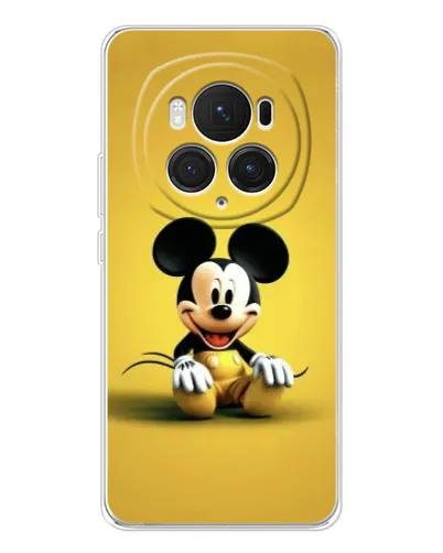 Чехол для Huawei Honor Magic 7 Pro с картинкой «Микки на желтом»