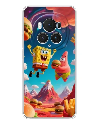 Чехол для Huawei Honor Magic 7 Pro с картинкой «Космический фастфуд»
