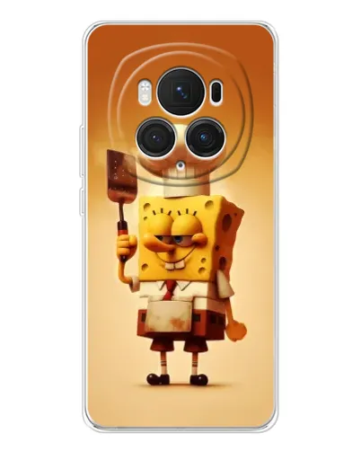 Чехол для Huawei Honor Magic 7 Pro с картинкой «Губка Боб повар»
