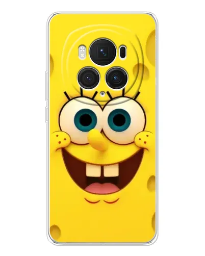 Чехол для Huawei Honor Magic 7 Pro с картинкой «Губка Боб улыбка»