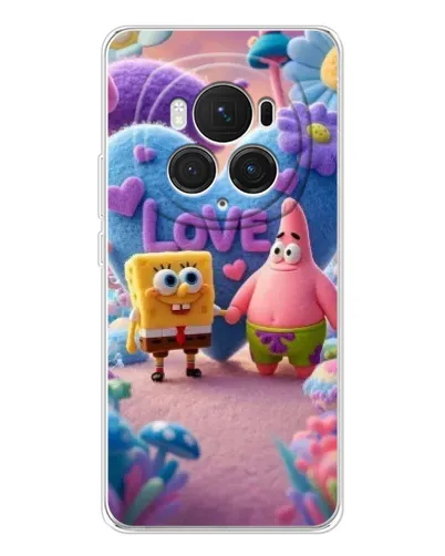 Чехол для Huawei Honor Magic 7 Pro с картинкой «Губка Боб Патрик»