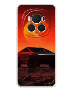 Чехол для Huawei Honor Magic 7 Pro с картинкой «Cybertruck на Марсе»
