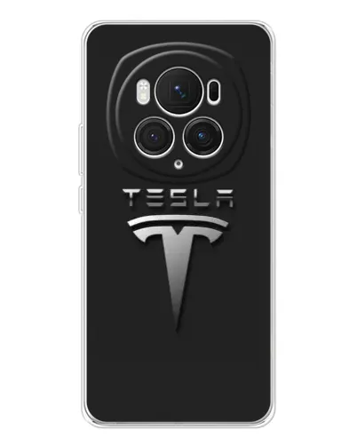 Чехол для Huawei Honor Magic 7 Pro с картинкой «Стальной логотип Tesla» Чехол для Huawei Honor Magic 7 Pro с картинкой «Стальной логотип Tesla»