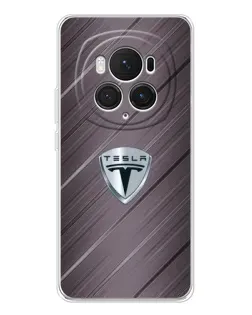 Чехол для Huawei Honor Magic 7 Pro с картинкой «Металлическая текстура Tesla»