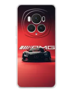Чехол для Huawei Honor Magic 7 Pro с картинкой «Mercedes AMG — красная линия»