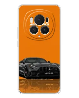 Чехол для Huawei Honor Magic 7 Pro с картинкой «Оранжевый Mercedes AMG»