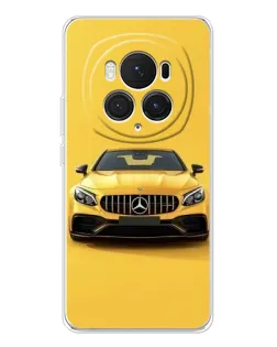 Чехол для Huawei Honor Magic 7 Pro с картинкой «Желтый Mercedes GT»