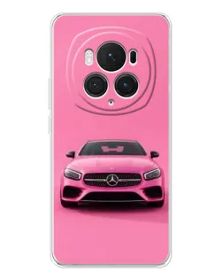 Чехол для Huawei Honor Magic 7 Pro с картинкой «Розовый Mercedes AMG»
