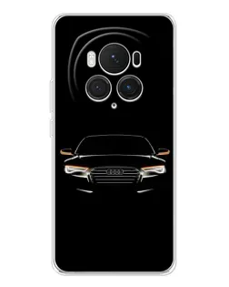Чехол для Huawei Honor Magic 7 Pro с картинкой «Audi — ночной контур» Чехол для Huawei Honor Magic 7 Pro с картинкой «Audi — ночной контур»