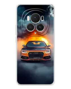 Чехол для Huawei Honor Magic 7 Pro с картинкой «Audi в огненном дыму» Чехол для Huawei Honor Magic 7 Pro с картинкой «Audi в огненном дыму»