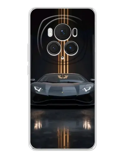 Чехол для Huawei Honor Magic 7 Pro с картинкой «Lamborghini золотые линии» Чехол для Huawei Honor Magic 7 Pro с картинкой «Lamborghini золотые линии»