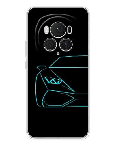 Чехол для Huawei Honor Magic 7 Pro с картинкой «Голубой силуэт Lamborghini» Чехол для Huawei Honor Magic 7 Pro с картинкой «Голубой силуэт Lamborghini»