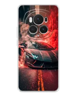 Чехол для Huawei Honor Magic 7 Pro с картинкой «Lamborghini красный дым»