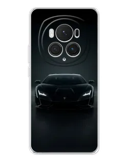 Чехол для Huawei Honor Magic 7 Pro с картинкой «Черный Lamborghini Aventador»