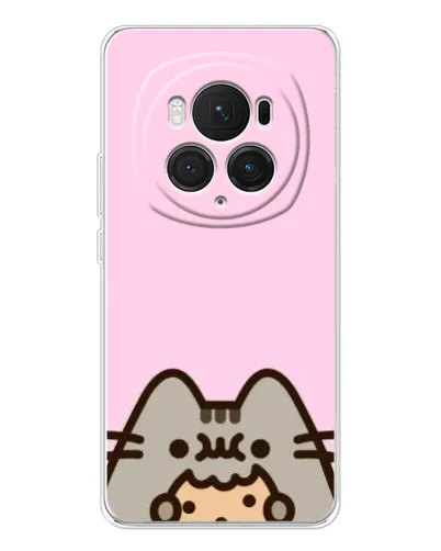 Чехол для Huawei Honor Magic 7 Pro с картинкой «Pusheen и печенье»